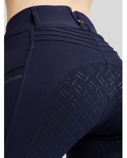 MONTAR - Pantalon Morosie à plis et cristaux