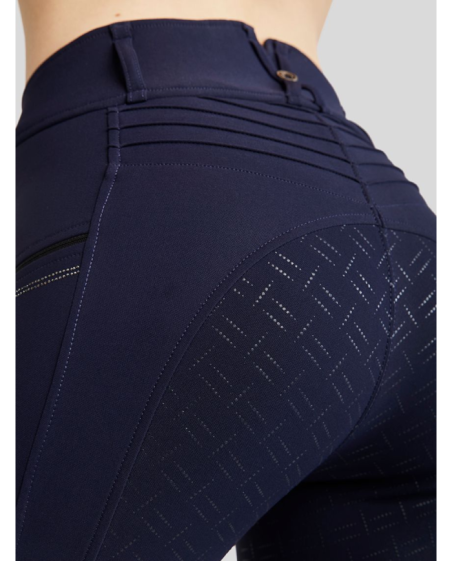 MONTAR - Pantalon Morosie à plis et cristaux