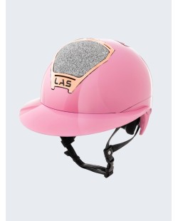 LAS HELMETS - Casque OPERA CRYSTAL METAL pink