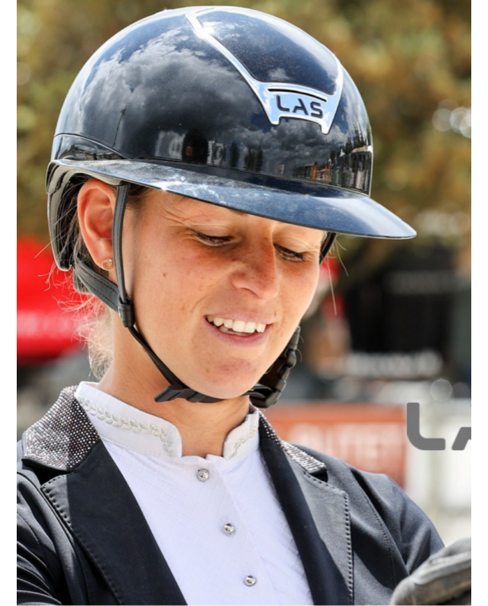 LAS HELMETS - OPERA METAL CROMO BLACK