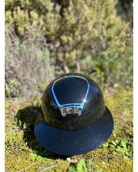 LAS HELMETS - OPERA METAL CROMO BLACK