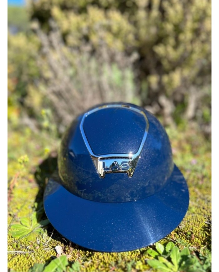 LAS HELMETS - OPERA METAL CROMO BLUE