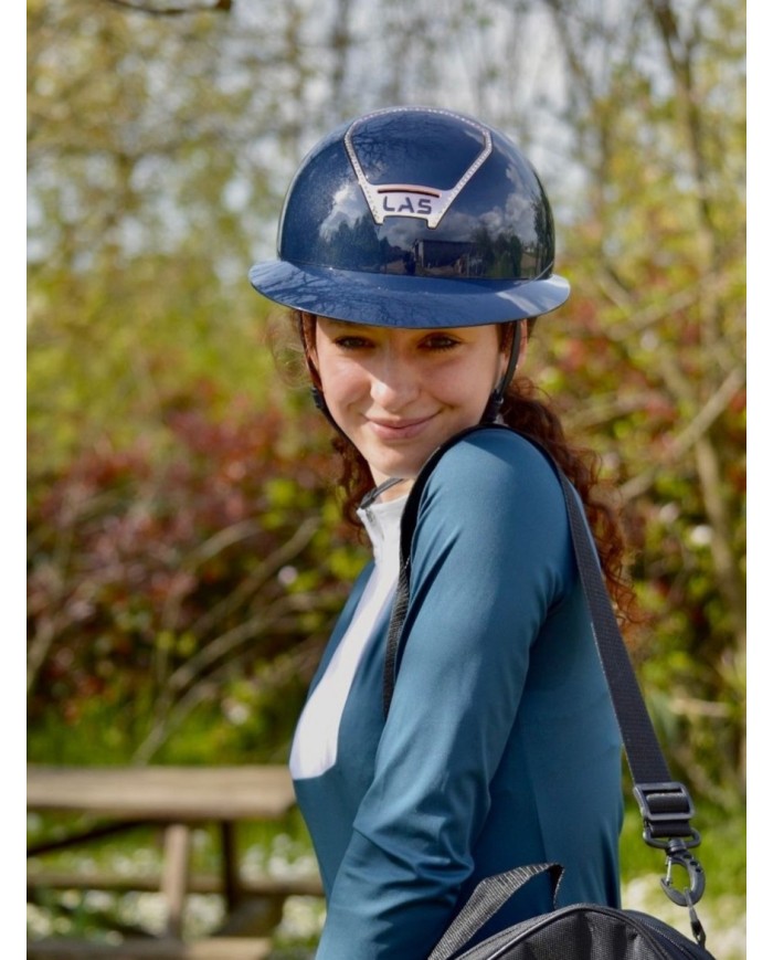 LAS HELMETS - OPERA METAL ROSEGOLD BLUE