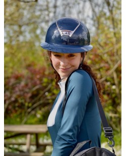 LAS HELMETS - OPERA METAL ROSEGOLD BLUE