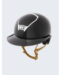 LAS HELMETS - OPERA CORNICE CRYSTAL BLACK/CROMO