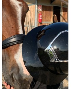 LAS HELMETS - OPERA CORNICE CRYSTAL BLACK/CROMO