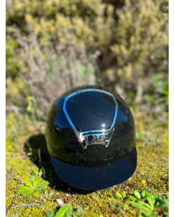 LAS HELMETS - OPERA METAL CROMO BLACK