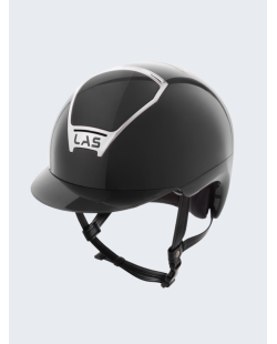 LAS HELMETS - OPERA METAL CROMO BLACK