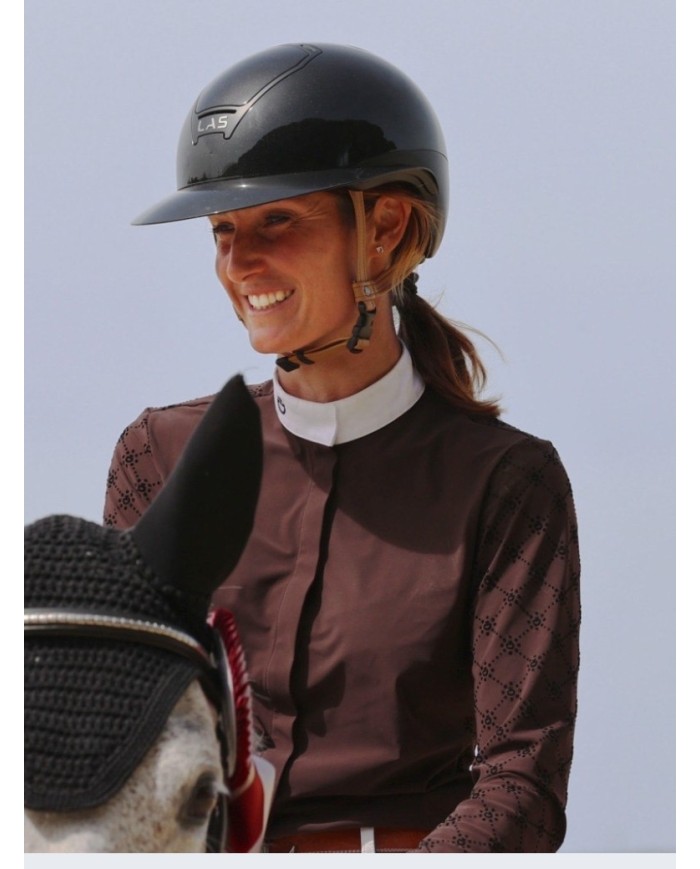 LAS HELMETS - OPERA DOUBLE GLOSSY/MATT BLACK