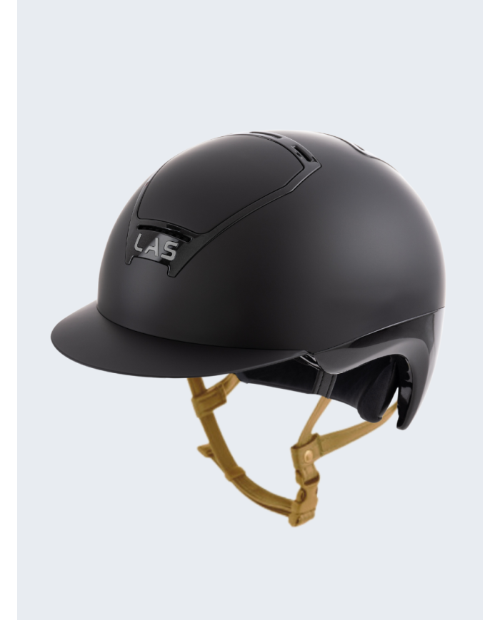 LAS HELMETS - OPERA DOUBLE MATT/GLOSSY BLACK