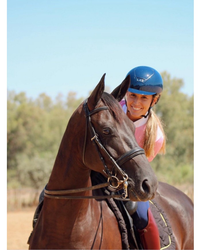 LAS HELMETS - OPERA DOUBLE GLOSSY/MATT BLUE