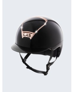 LAS HELMETS - OPERA CORNICE CRYSTAL BLACK/ROSEGOLD