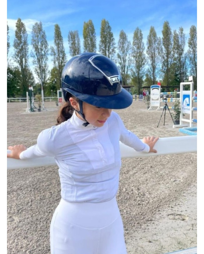 LAS HELMETS - OPERA CORNICE CRYSTAL BLUE/CROMO