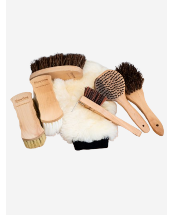 Coffret de brosses et accessoires en bois SHOWTIME