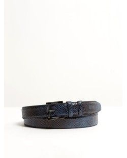 Kingsley - ceinture python blue