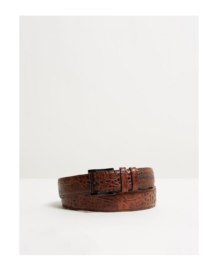 Kingsley - ceinture alligator brown