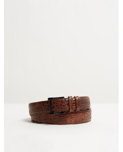 Kingsley - ceinture alligator brown