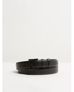 Kingsley - ceinture croco noir