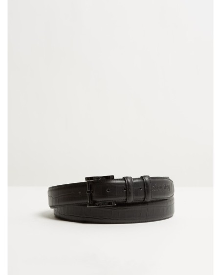 Kingsley - ceinture croco noir