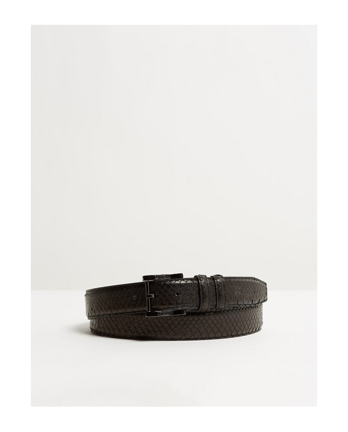 Kingsley - ceinture croco Malibu preto
