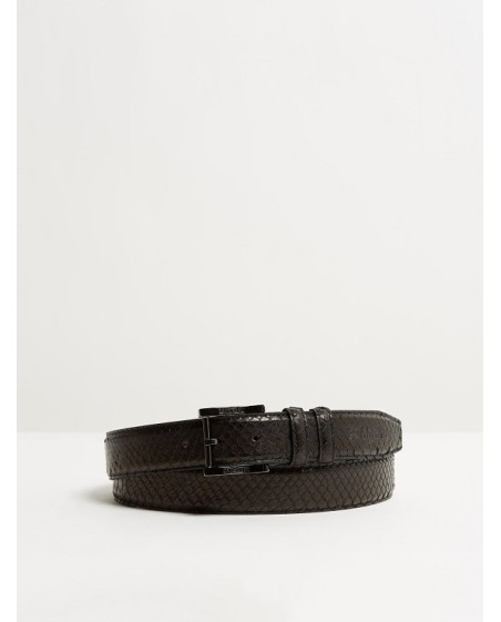 Kingsley - ceinture croco Malibu preto