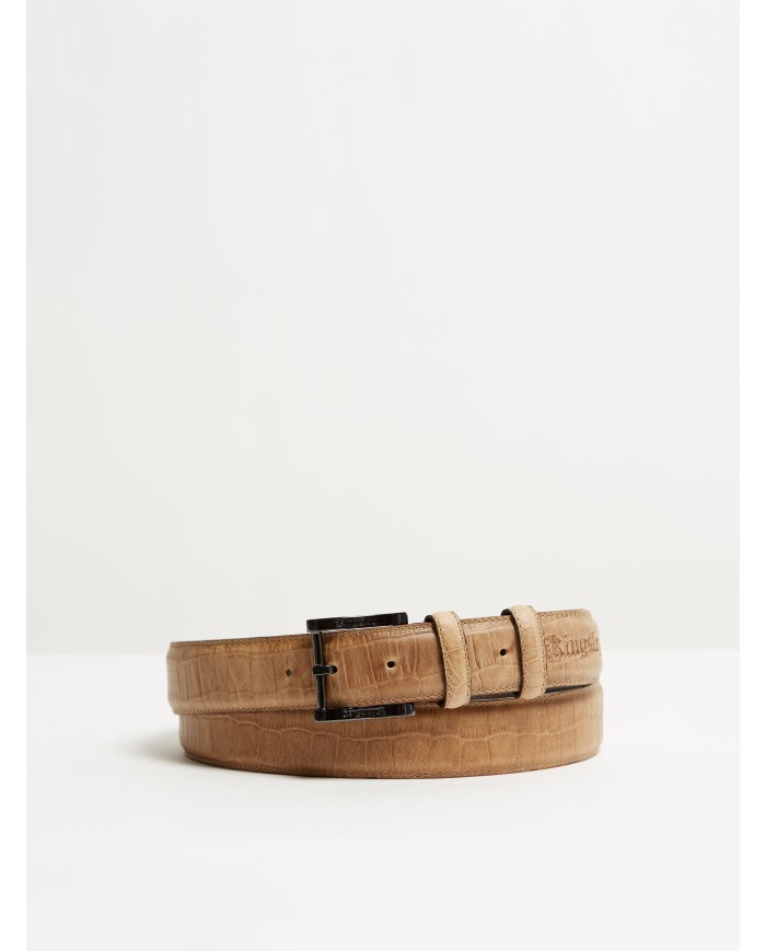 Kingsley - ceinture croco stucco