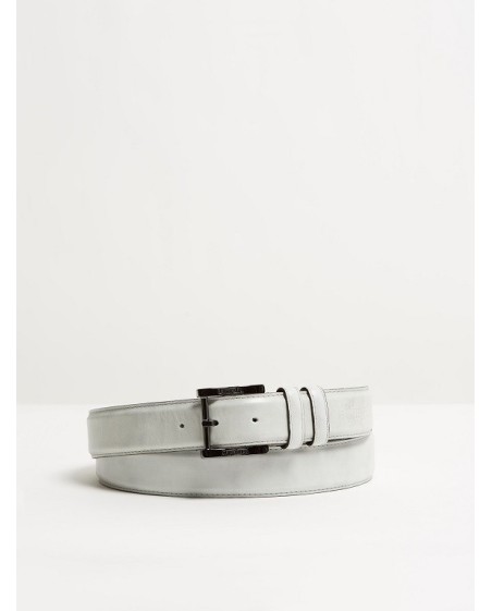 Kingsley - ceinture vernis blanc