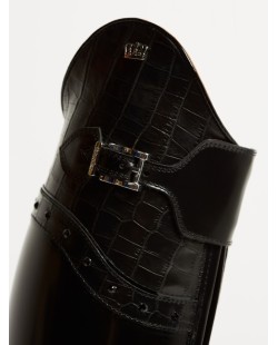 Kingsley - LONDON croco & shiny black