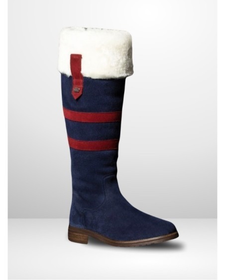 Kingsley - HELSINKI Darkblue suede waterproof