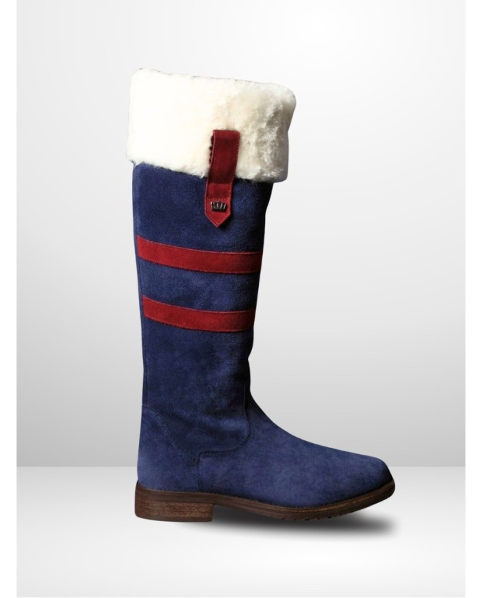 Kingsley - HELSINKI Darkblue suede waterproof