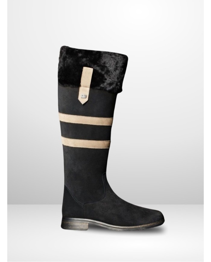 Kingsley - HELSINKI Black suede waterproof