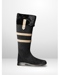 Kingsley - HELSINKI Black suede waterproof
