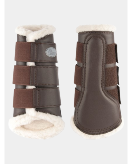 Guêtre Flextraineur mouton noire, marron, blanche, bleu marine. Guêtre avec mouton et scratch