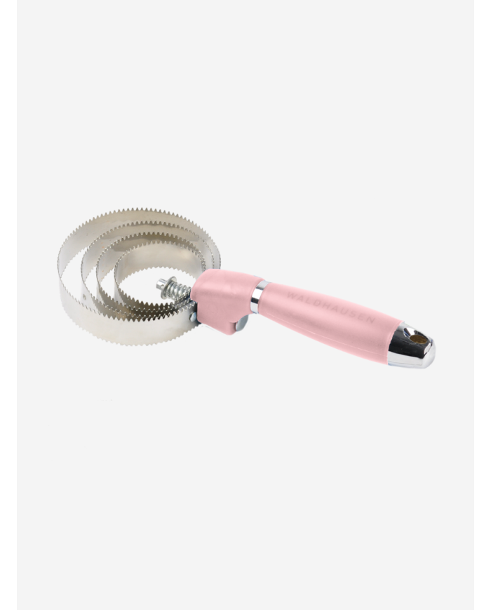 WALDHAUSEN - Etrille métallique ronde avec poignée en gel