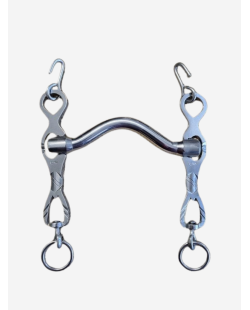 Mors portugais embouchure lisse curve