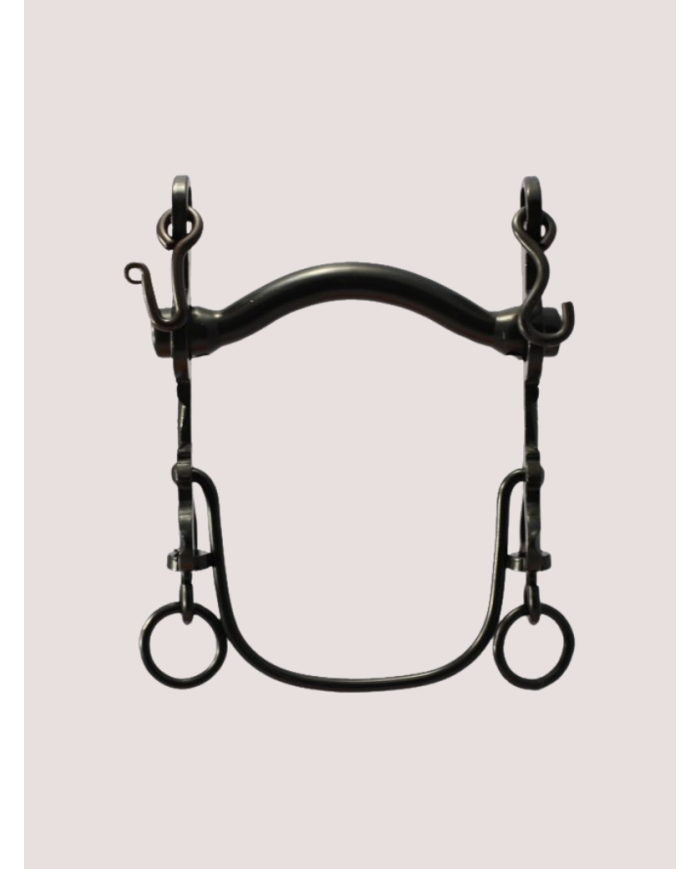 Mors Vaquero avec embouchure nº4 barre courbe