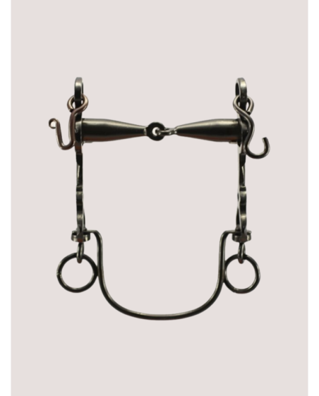 Mors vaquero artisanal double brisure avec barre courbe