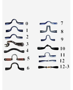 Mors vaquero artisanal double brisure avec barre courbe