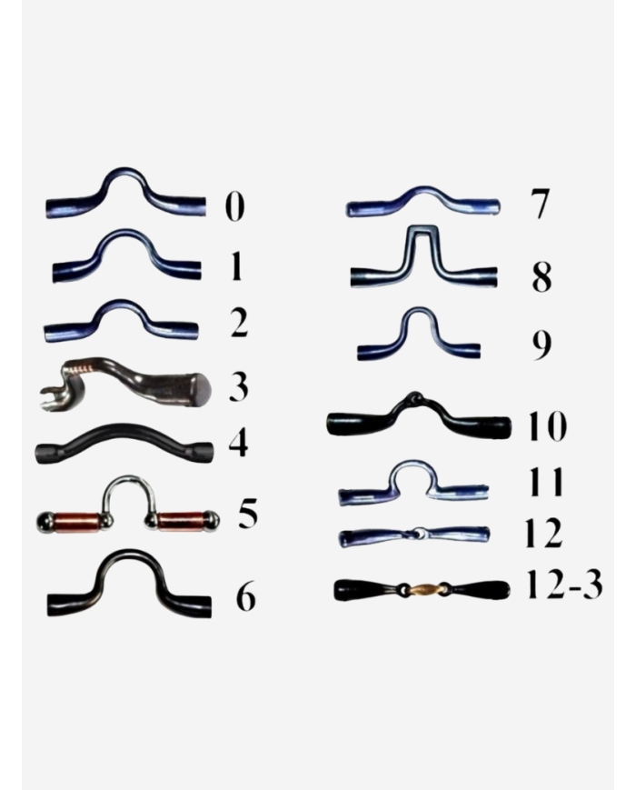 Mors Vaquero avec embouchure nº9 barre courbe