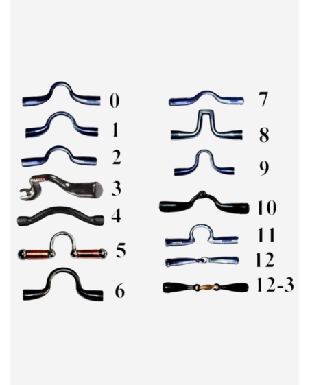 Mors Vaquero avec embouchure nº8 barre droite