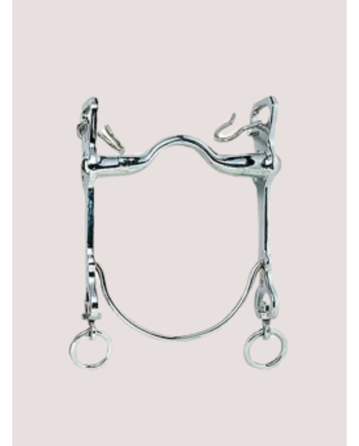 Mors vaquero embouchure n°7  barre courbe INOX