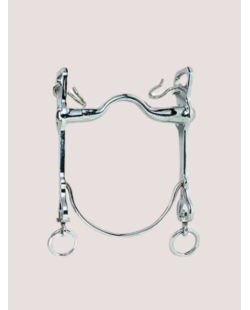 Mors vaquero embouchure n°7  barre courbe INOX