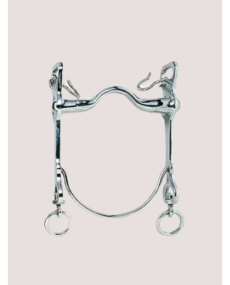 Mors vaquero embouchure n°7 barre courbe INOX