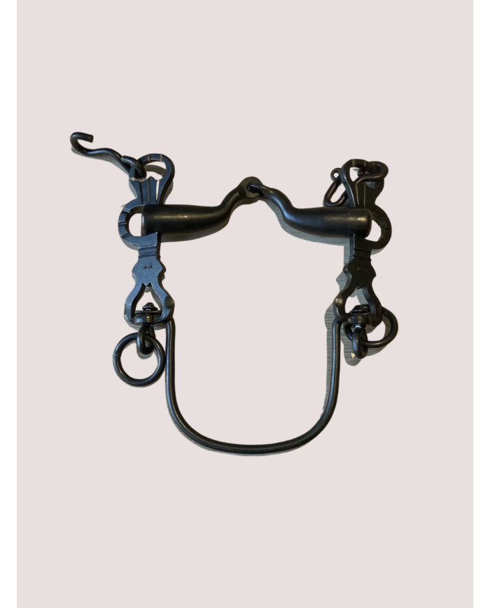 Mors vaquero avec embouchure n°10 barre courbe