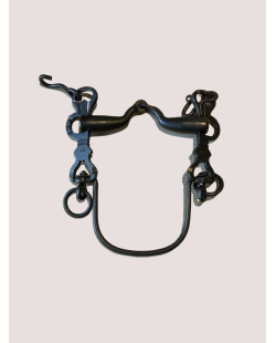 Mors vaquero avec embouchure n°10 barre courbe
