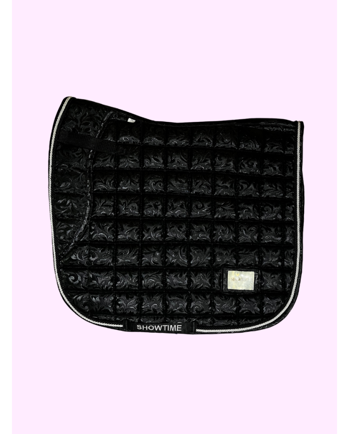 tapis dressage fleuri