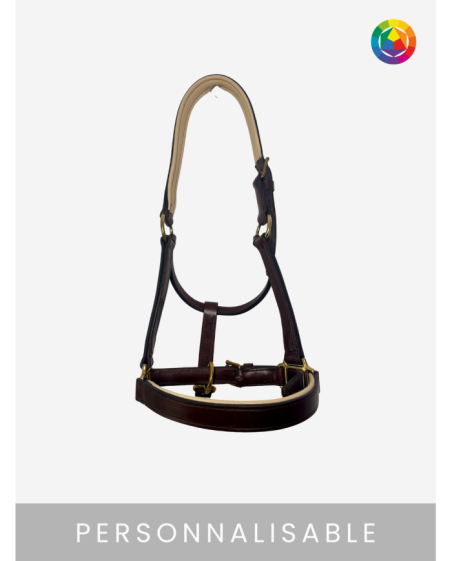 Licol en cuir artisanal