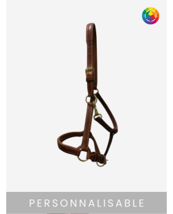 Licol en cuir artisanal