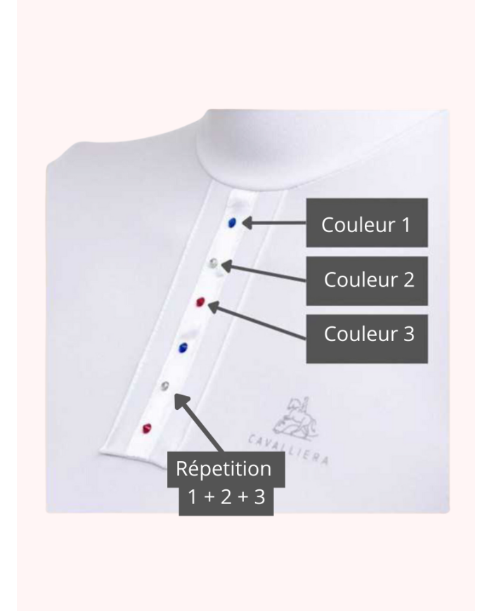 Polo de concours manches longues Cavalliera personnalisable