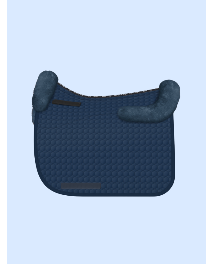 MATTES - Tapis dressage taille  bleu avec mouton